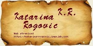 Katarina Rogović vizit kartica